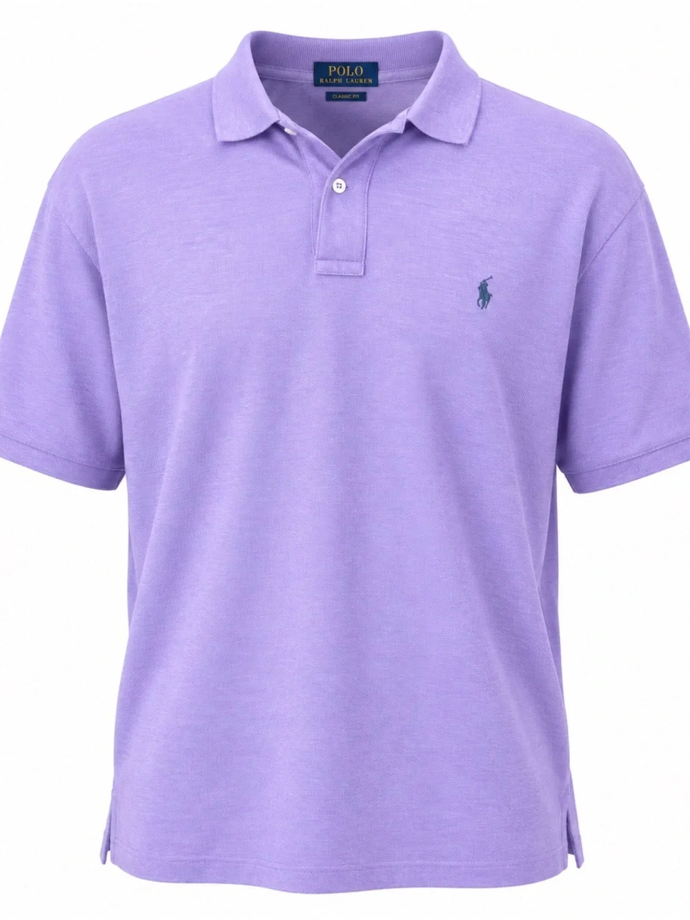 Ralph Lauren Lavender Short-Sleeve Polo with Embroidered Pony